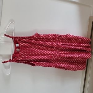 Old navy raspberry and white romper. Women's medium